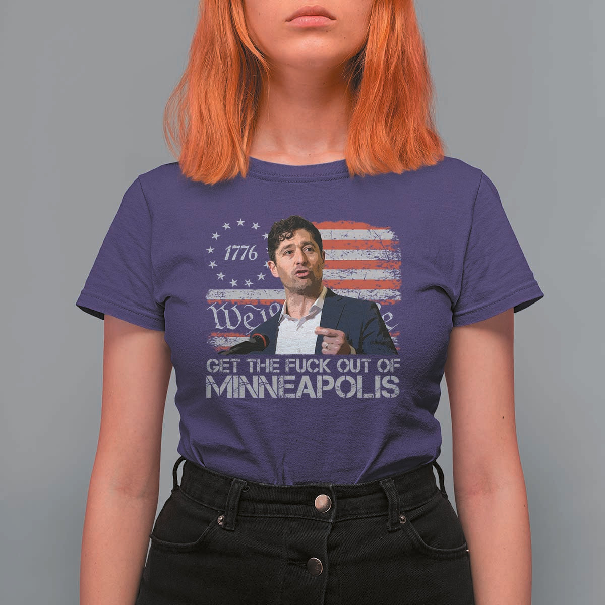Get The Fuck Out Of Minneapolis T Shirt For Women Mayor Resistance Protest Jacob Political