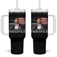 Get The Fuck Out Of Minneapolis Tumbler With Handle Mayor Resistance Protest Jacob Political