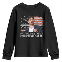 Get The Fuck Out Of Minneapolis Youth Sweatshirt Mayor Resistance Protest Jacob Political