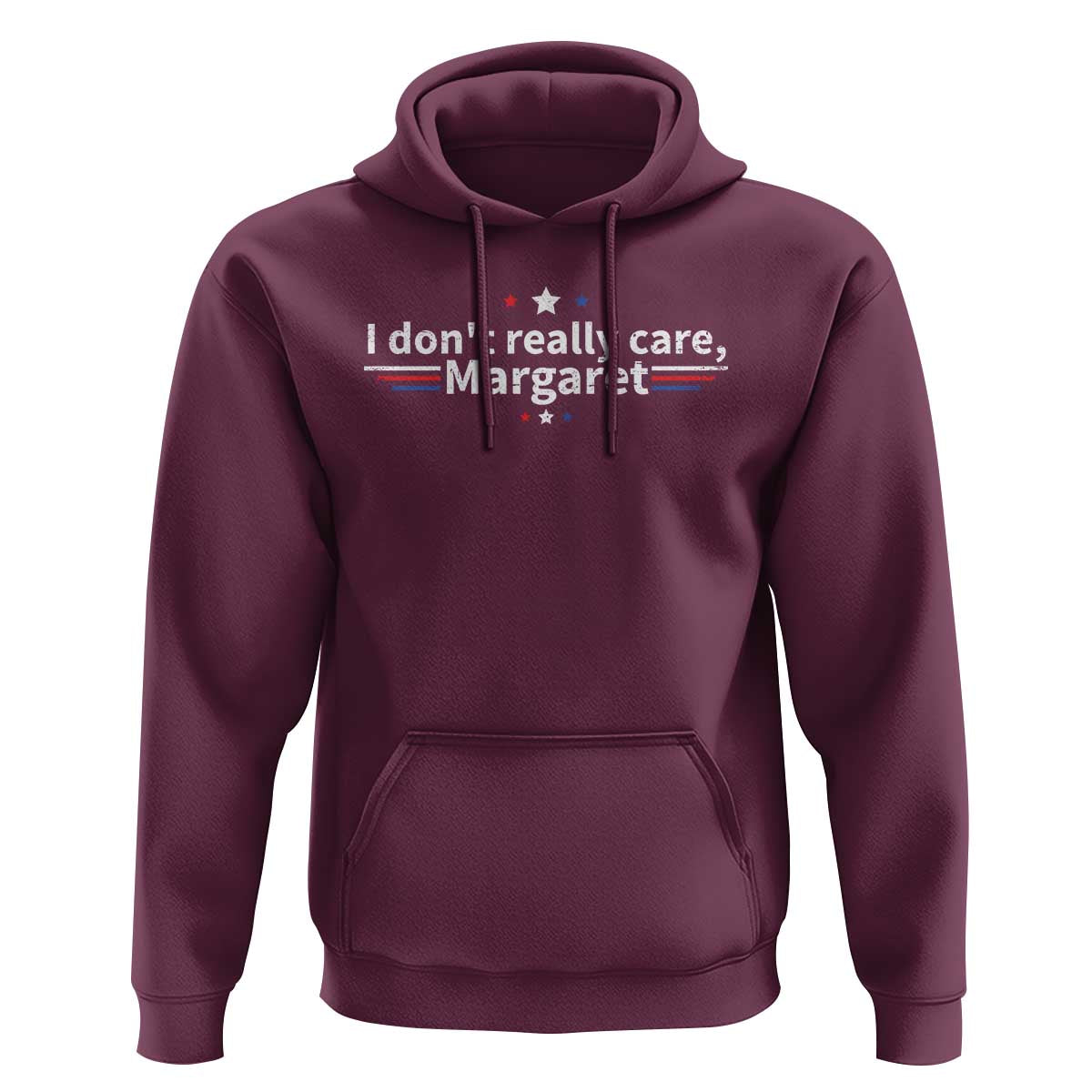 Funny JD Vance 2025 I Don't Really Care Margaret Hoodie Vintage USA Flag Star