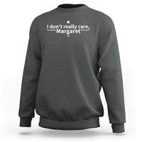 Funny JD Vance 2025 I Don't Really Care Margaret Sweatshirt Vintage USA Flag Star