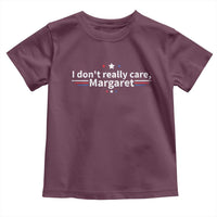 Funny JD Vance 2025 I Don't Really Care Margaret Toddler T Shirt Vintage USA Flag Star