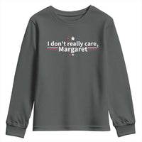 Funny JD Vance 2025 I Don't Really Care Margaret Youth Sweatshirt Vintage USA Flag Star