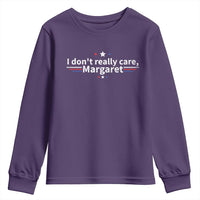 Funny JD Vance 2025 I Don't Really Care Margaret Youth Sweatshirt Vintage USA Flag Star