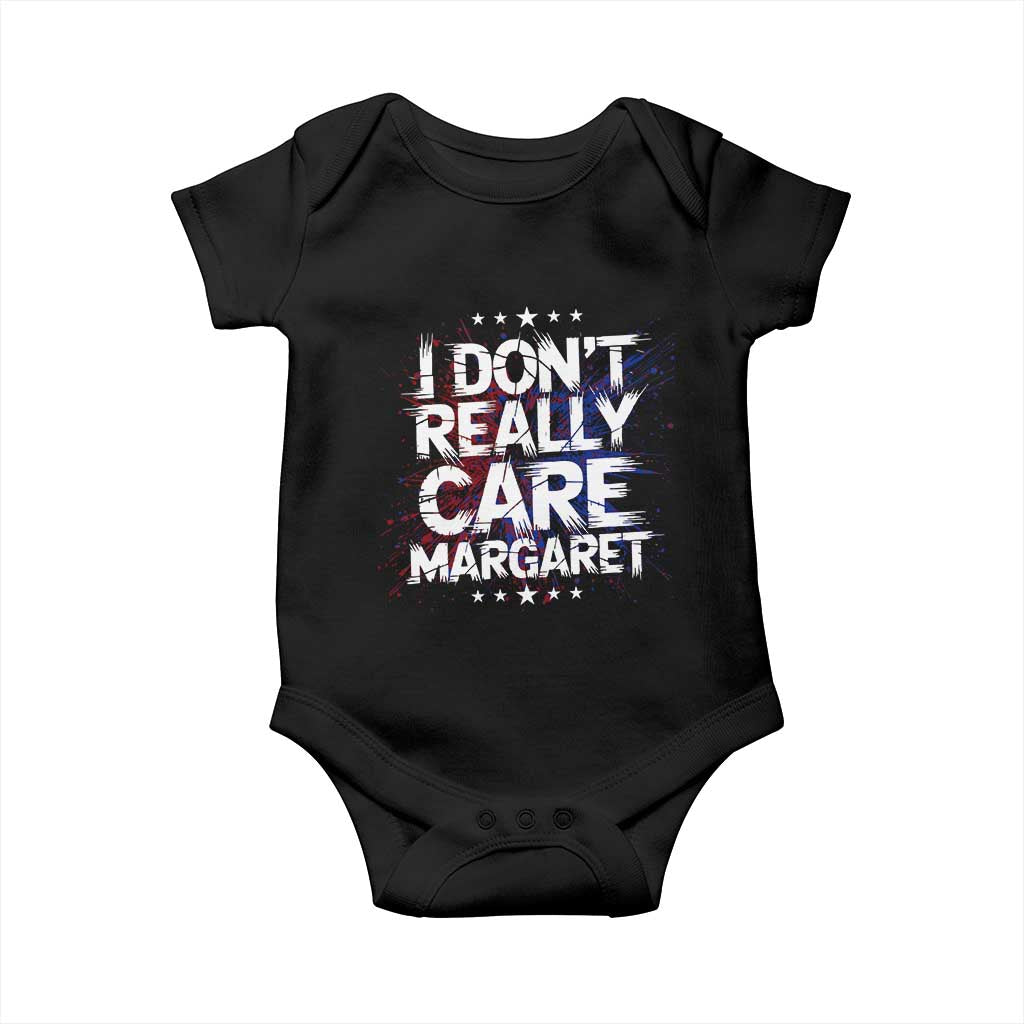 Funny JD Vance 2025 I Don't Really Care Margaret Baby Onesie Star