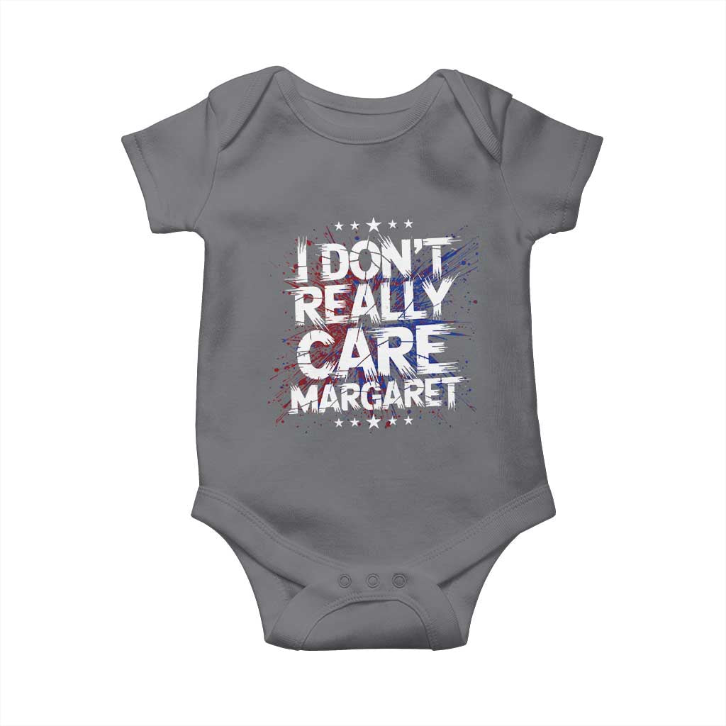 Funny JD Vance 2025 I Don't Really Care Margaret Baby Onesie Star