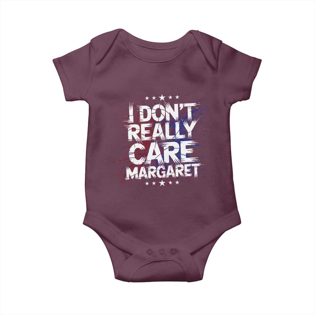 Funny JD Vance 2025 I Don't Really Care Margaret Baby Onesie Star