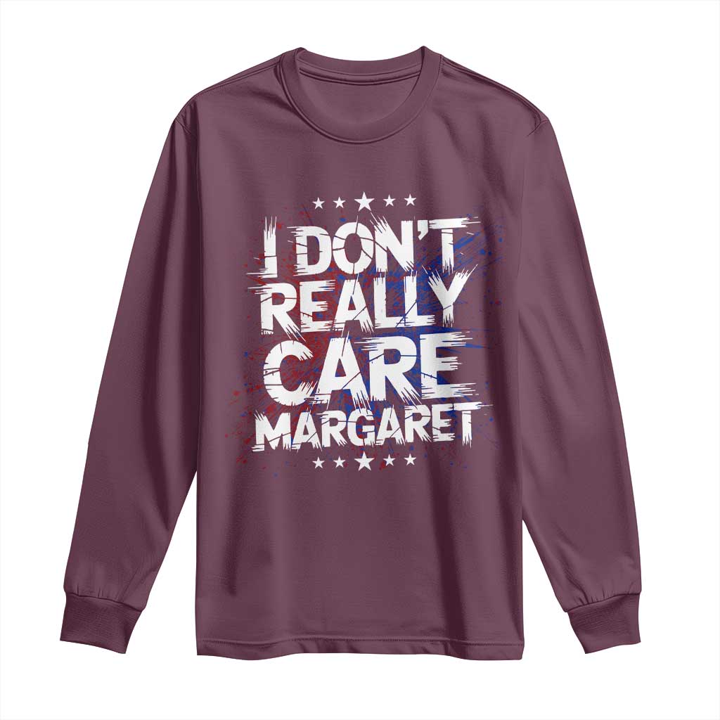 Funny JD Vance 2025 I Don't Really Care Margaret Long Sleeve Shirt Star