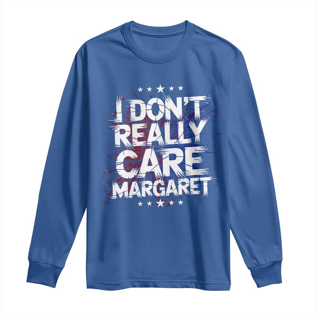 Funny JD Vance 2025 I Don't Really Care Margaret Long Sleeve Shirt Star