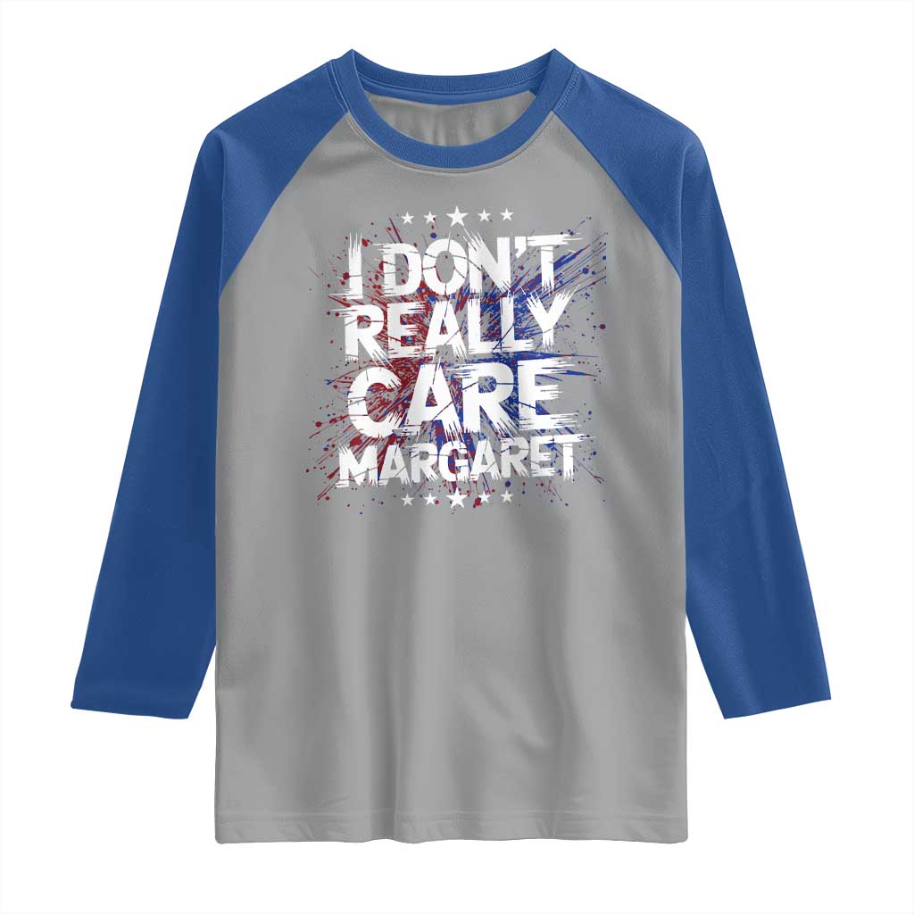 Funny JD Vance 2025 I Don't Really Care Margaret Raglan Shirt Star