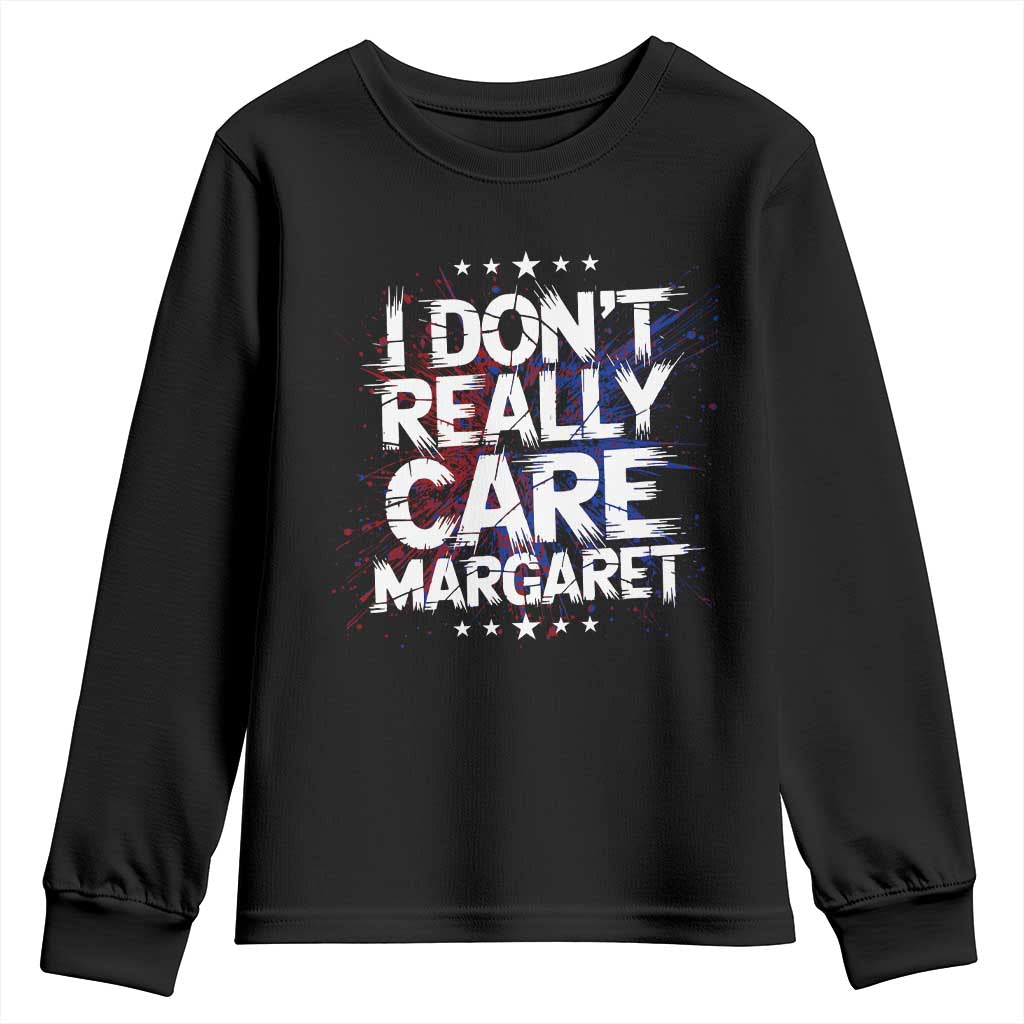 Funny JD Vance 2025 I Don't Really Care Margaret Youth Sweatshirt Star