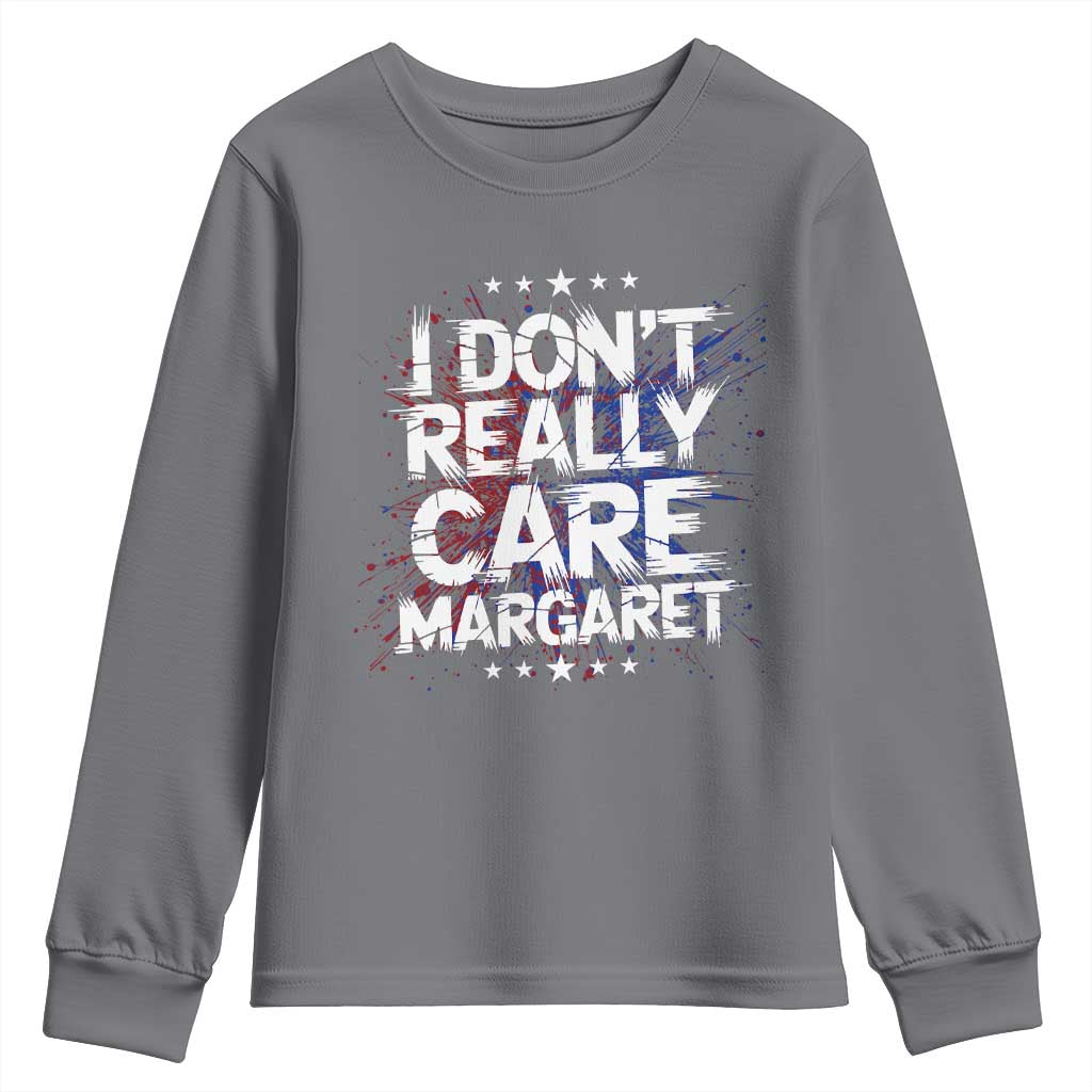 Funny JD Vance 2025 I Don't Really Care Margaret Youth Sweatshirt Star