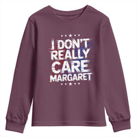 Funny JD Vance 2025 I Don't Really Care Margaret Youth Sweatshirt Star