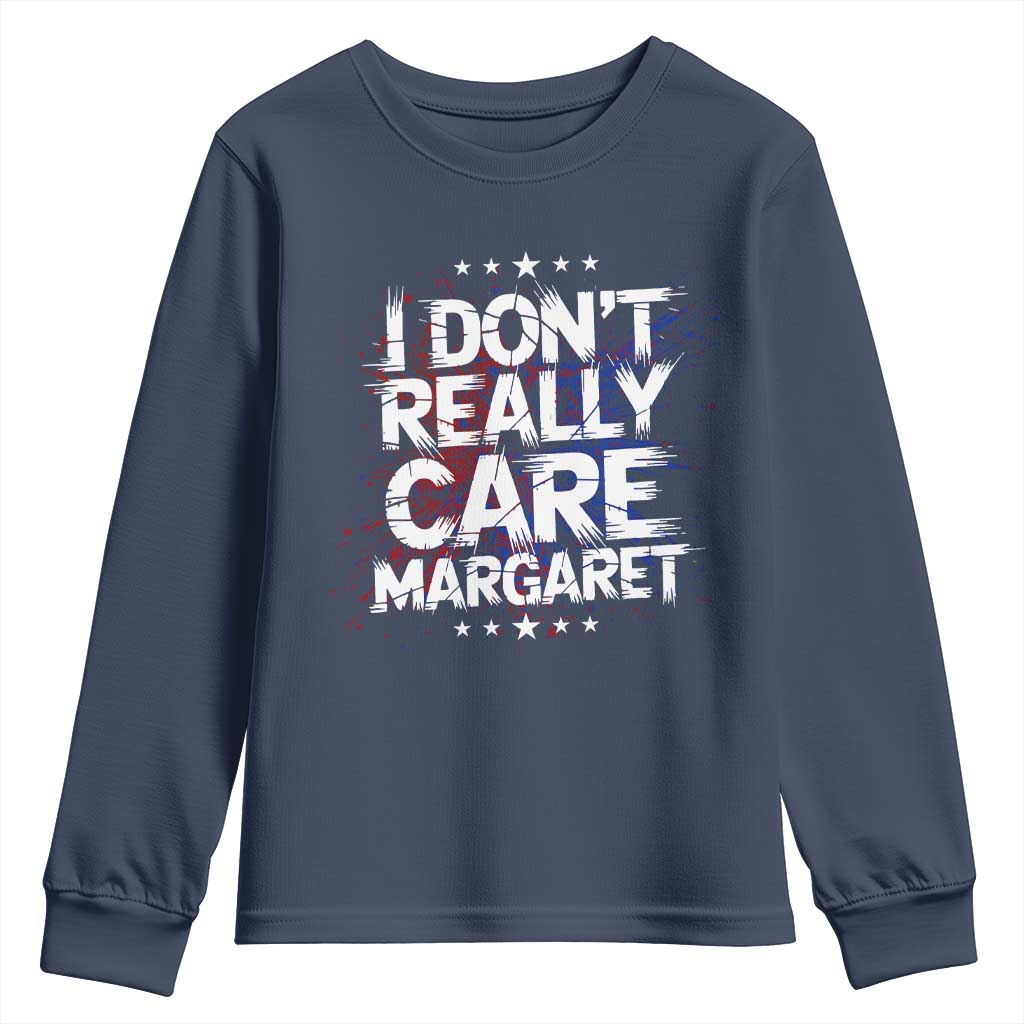 Funny JD Vance 2025 I Don't Really Care Margaret Youth Sweatshirt Star