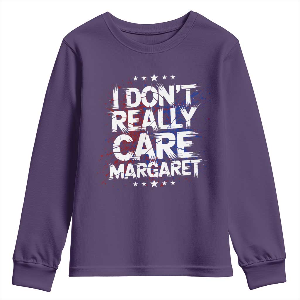 Funny JD Vance 2025 I Don't Really Care Margaret Youth Sweatshirt Star