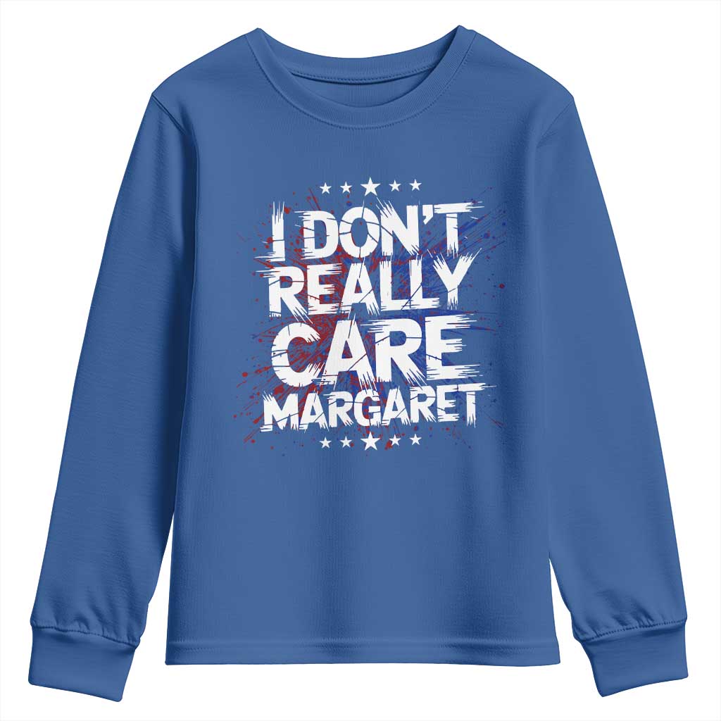 Funny JD Vance 2025 I Don't Really Care Margaret Youth Sweatshirt Star