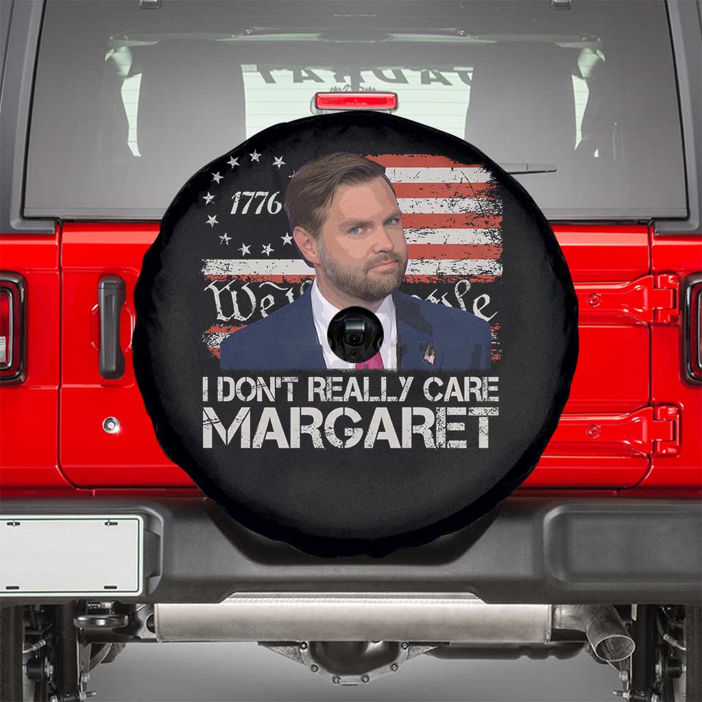 Funny JD Vance 2025 I Don't Really Care Margaret Spare Tire Cover Vintage Betsy Ross Flag