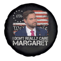 Funny JD Vance 2025 I Don't Really Care Margaret Spare Tire Cover Vintage Betsy Ross Flag