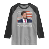 Funny JD Vance 2025 I Don't Really Care Margaret Raglan Shirt Vintage Betsy Ross Flag