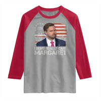 Funny JD Vance 2025 I Don't Really Care Margaret Raglan Shirt Vintage Betsy Ross Flag