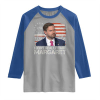 Funny JD Vance 2025 I Don't Really Care Margaret Raglan Shirt Vintage Betsy Ross Flag