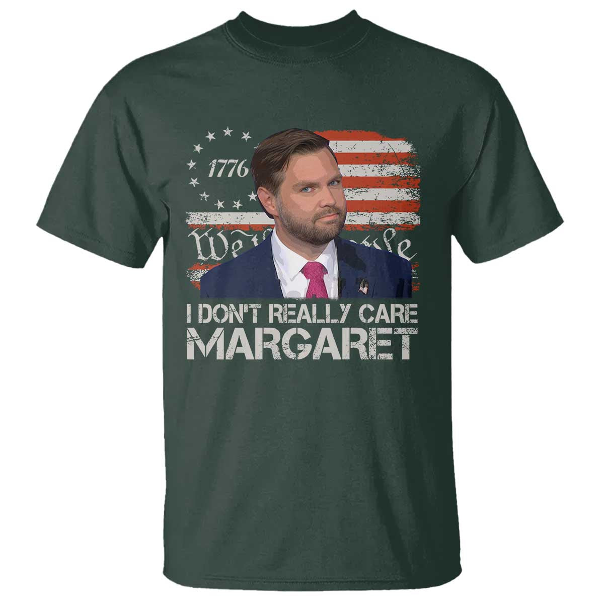 Funny JD Vance 2025 I Don't Really Care Margaret T Shirt Vintage Betsy Ross Flag