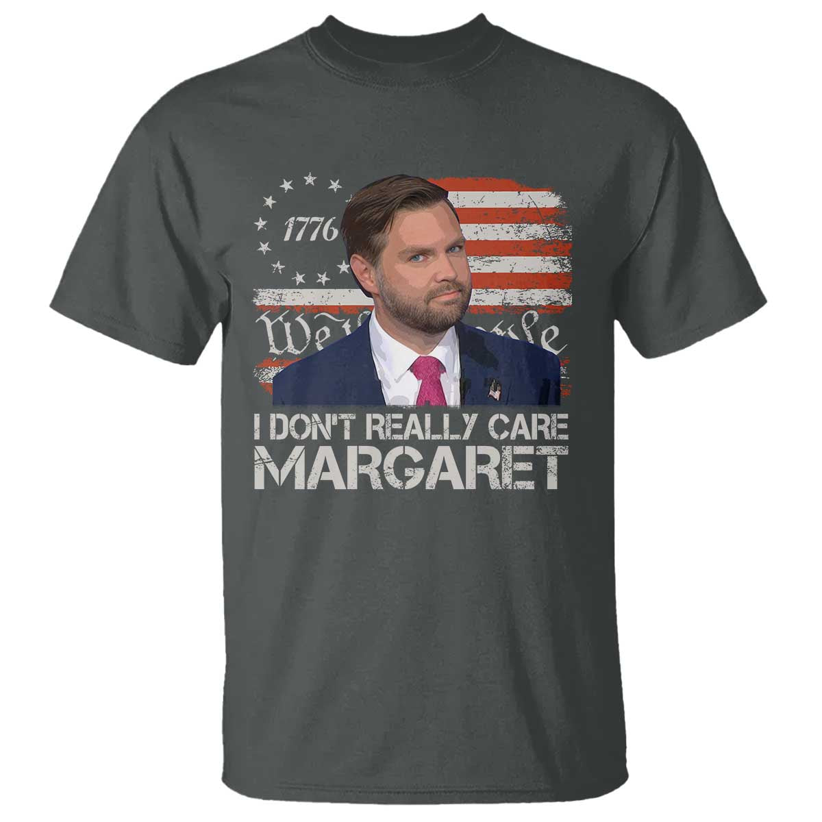 Funny JD Vance 2025 I Don't Really Care Margaret T Shirt Vintage Betsy Ross Flag