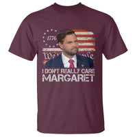 Funny JD Vance 2025 I Don't Really Care Margaret T Shirt Vintage Betsy Ross Flag