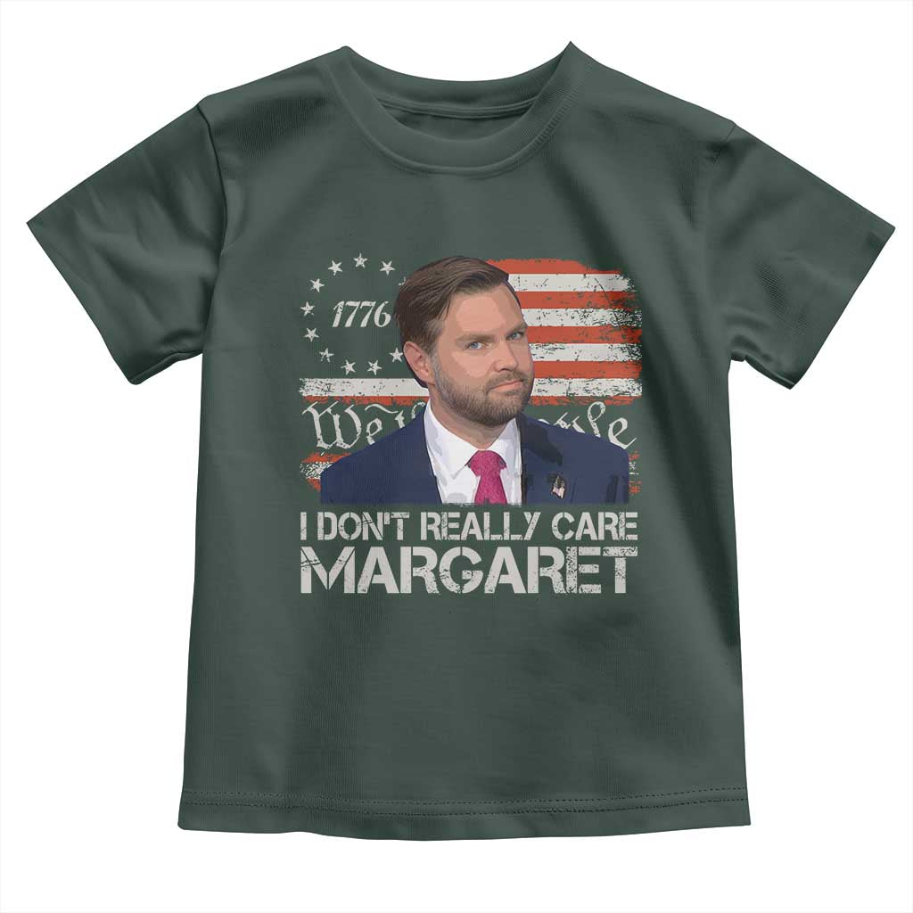 Funny JD Vance 2025 I Don't Really Care Margaret Toddler T Shirt Vintage Betsy Ross Flag