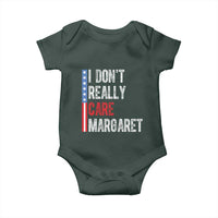 Funny JD Vance 2025 I Don't Really Care Margaret Baby Onesie American Flag Stripe