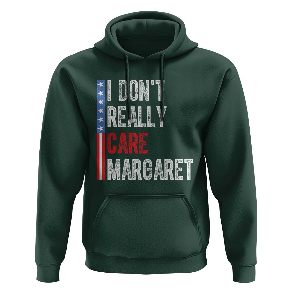 Funny JD Vance 2025 I Don't Really Care Margaret Hoodie American Flag Stripe
