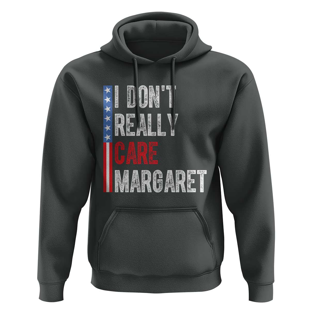 Funny JD Vance 2025 I Don't Really Care Margaret Hoodie American Flag Stripe