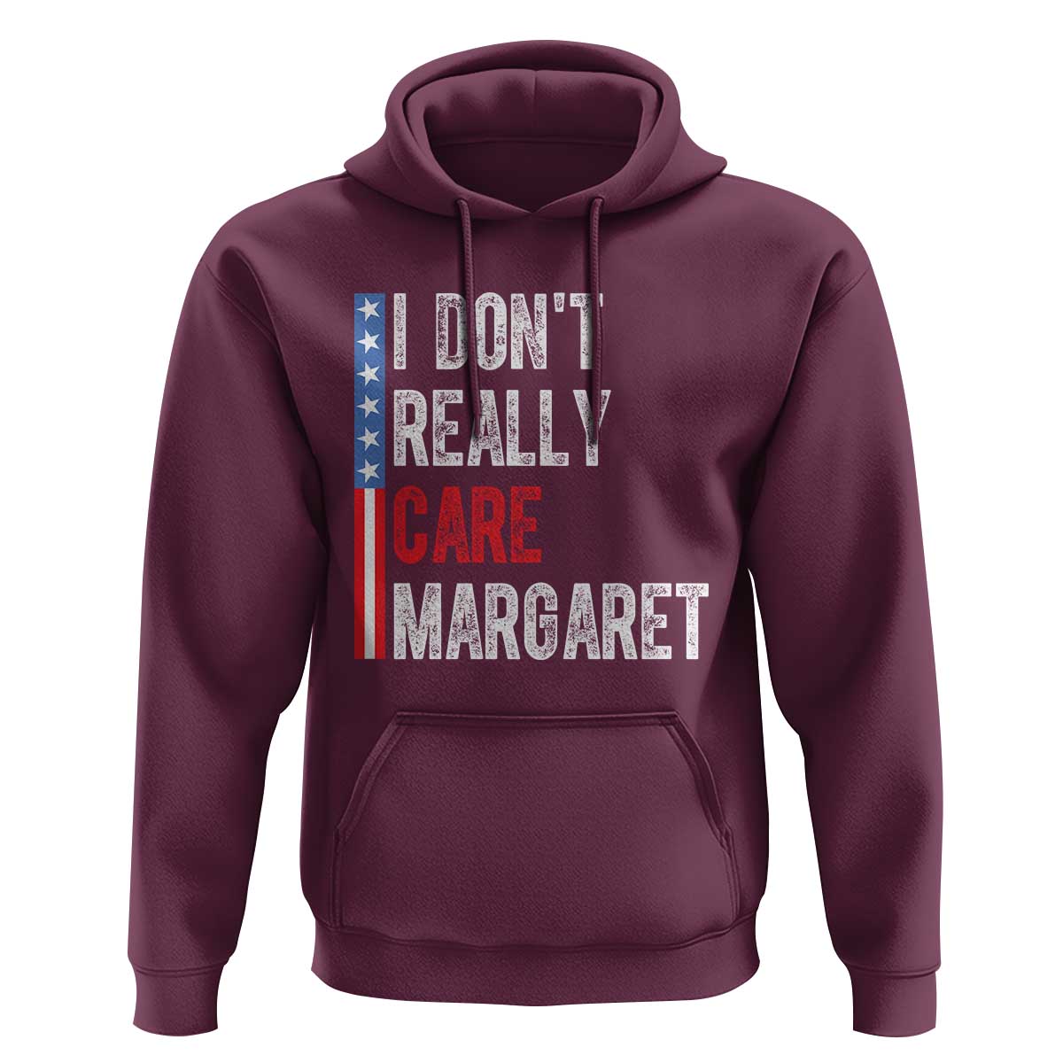Funny JD Vance 2025 I Don't Really Care Margaret Hoodie American Flag Stripe
