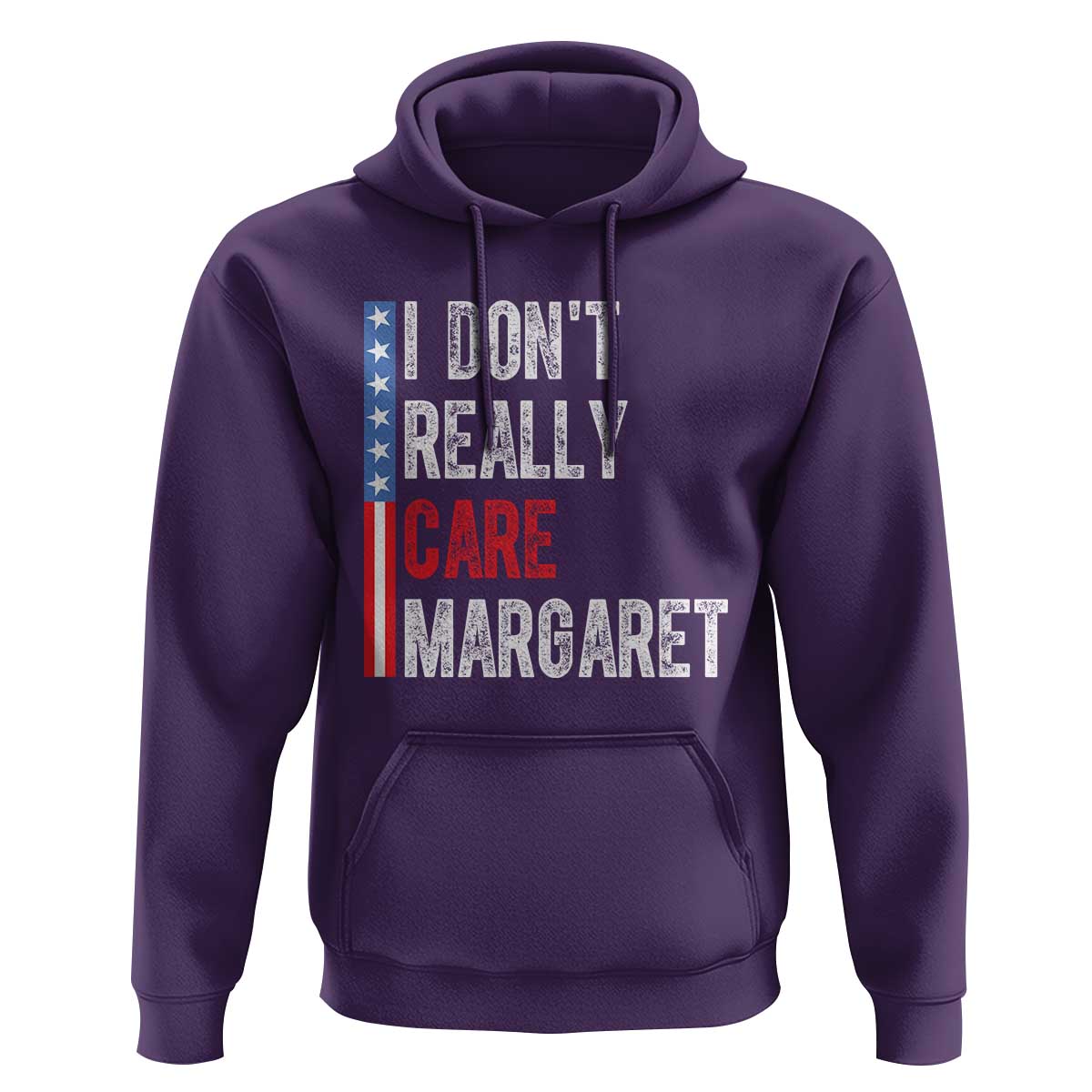 Funny JD Vance 2025 I Don't Really Care Margaret Hoodie American Flag Stripe