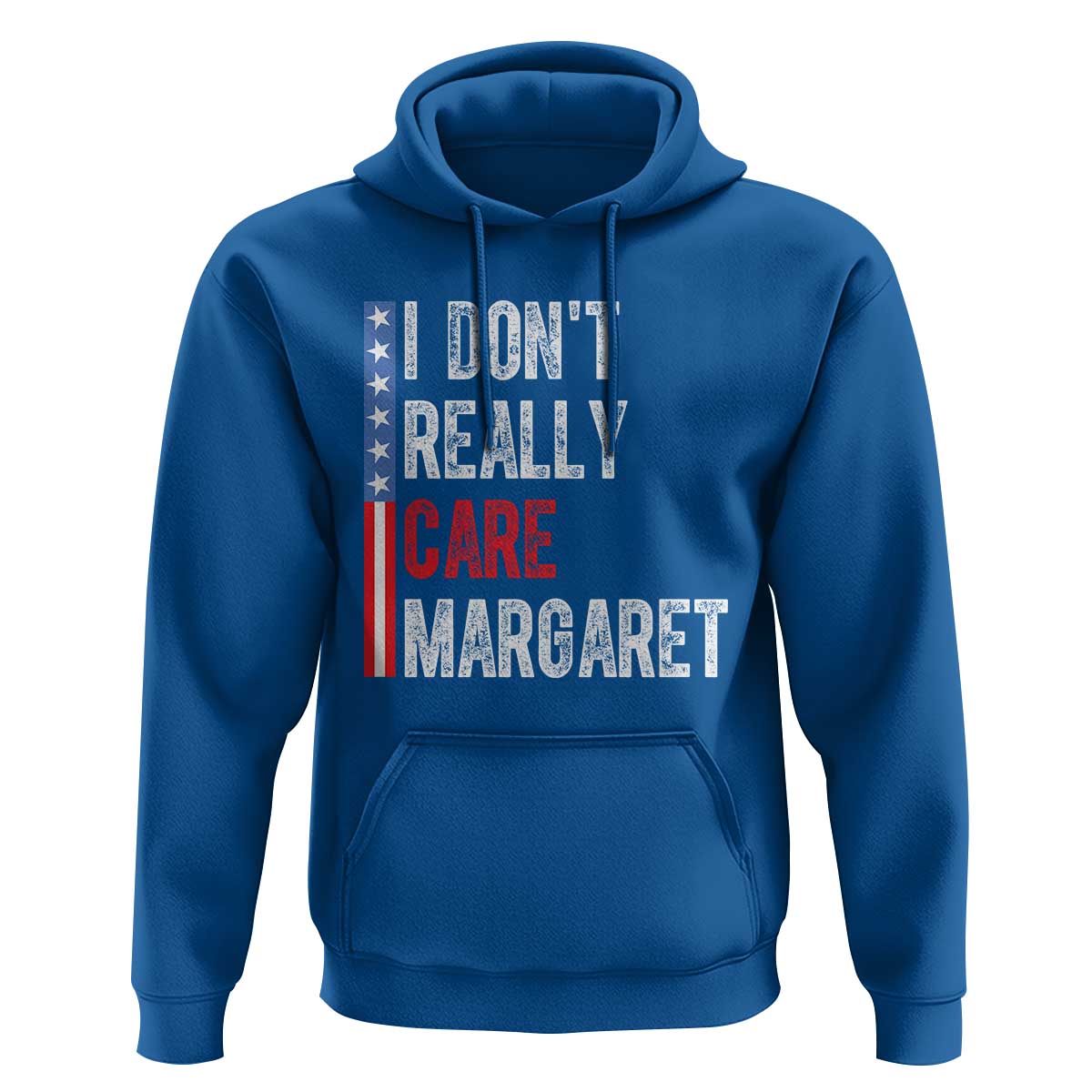 Funny JD Vance 2025 I Don't Really Care Margaret Hoodie American Flag Stripe