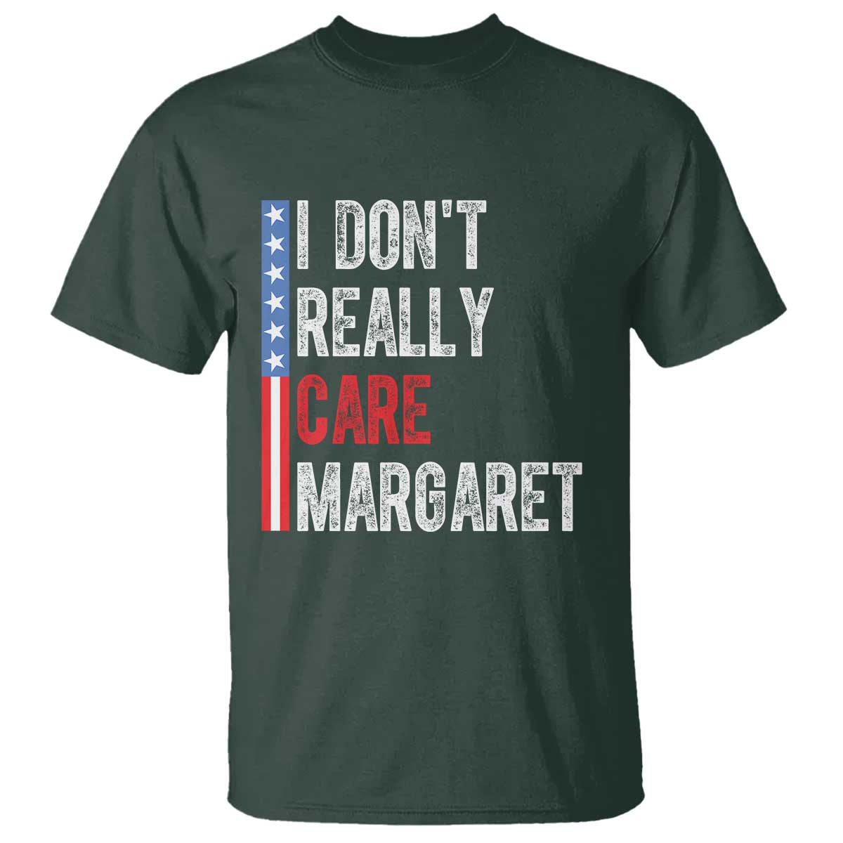 Funny JD Vance 2025 I Don't Really Care Margaret T Shirt American Flag Stripe