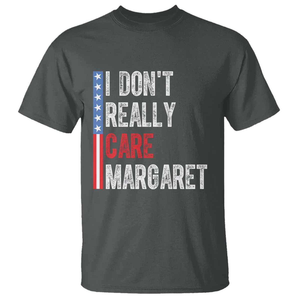 Funny JD Vance 2025 I Don't Really Care Margaret T Shirt American Flag Stripe