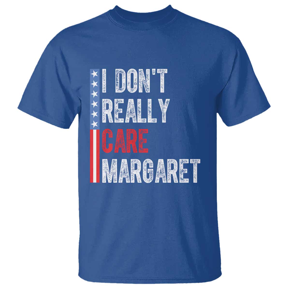 Funny JD Vance 2025 I Don't Really Care Margaret T Shirt American Flag Stripe