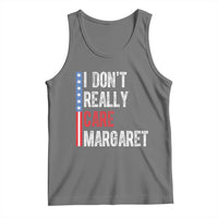 Funny JD Vance 2025 I Don't Really Care Margaret Tank Top American Flag Stripe