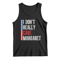 Funny JD Vance 2025 I Don't Really Care Margaret Tank Top American Flag Stripe