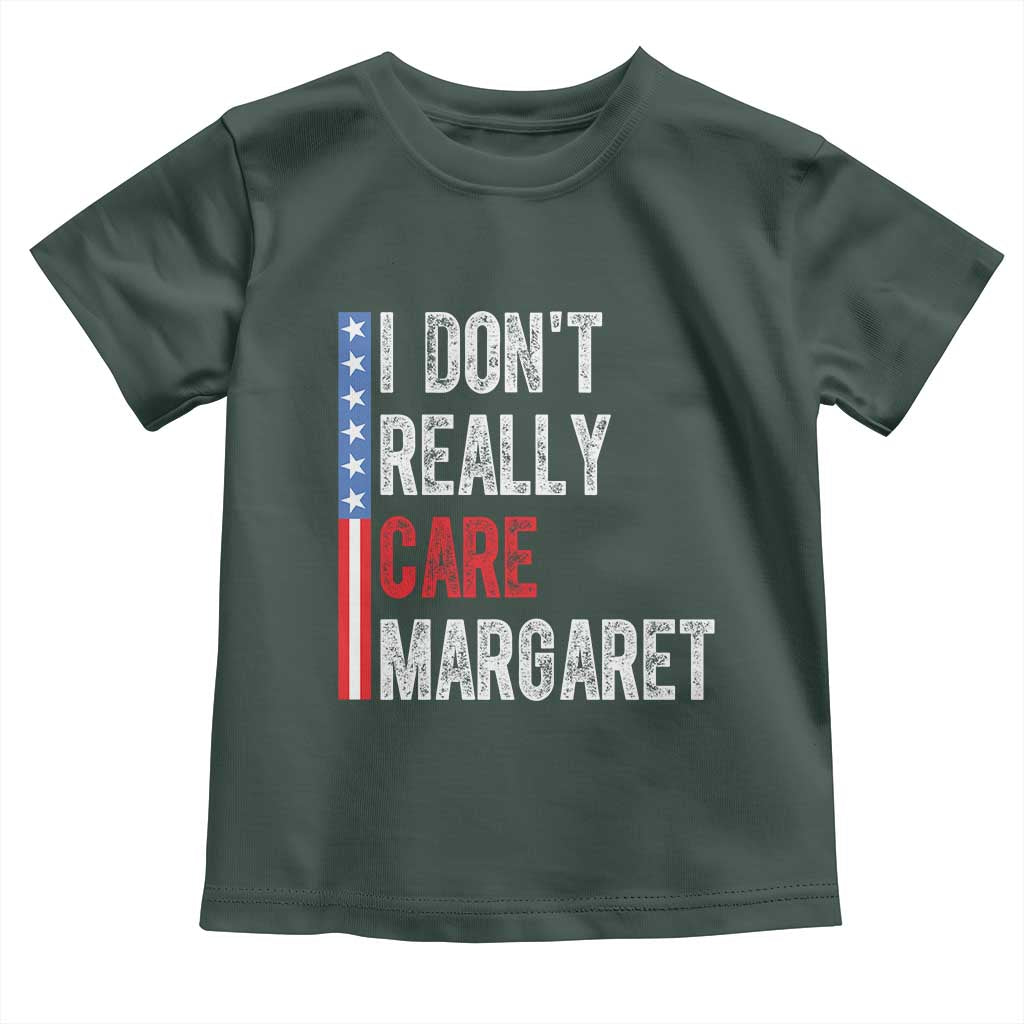 Funny JD Vance 2025 I Don't Really Care Margaret Toddler T Shirt American Flag Stripe