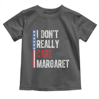 Funny JD Vance 2025 I Don't Really Care Margaret Toddler T Shirt American Flag Stripe