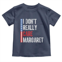 Funny JD Vance 2025 I Don't Really Care Margaret Toddler T Shirt American Flag Stripe