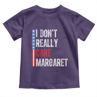 Funny JD Vance 2025 I Don't Really Care Margaret Toddler T Shirt American Flag Stripe