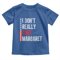 Funny JD Vance 2025 I Don't Really Care Margaret Toddler T Shirt American Flag Stripe