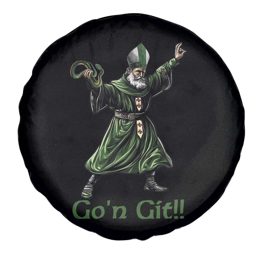 Funny St Patrick's Day Spare Tire Cover Go'n Git Saint Patrick Snake