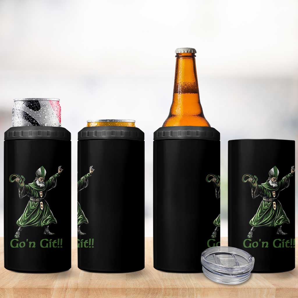 Funny St Patrick's Day 4 in 1 Can Cooler Tumbler Go'n Git Saint Patrick Snake
