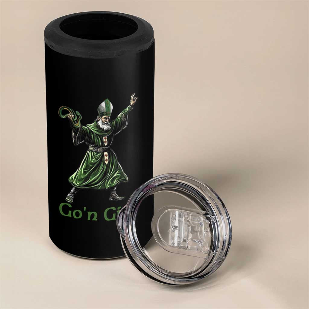 Funny St Patrick's Day 4 in 1 Can Cooler Tumbler Go'n Git Saint Patrick Snake