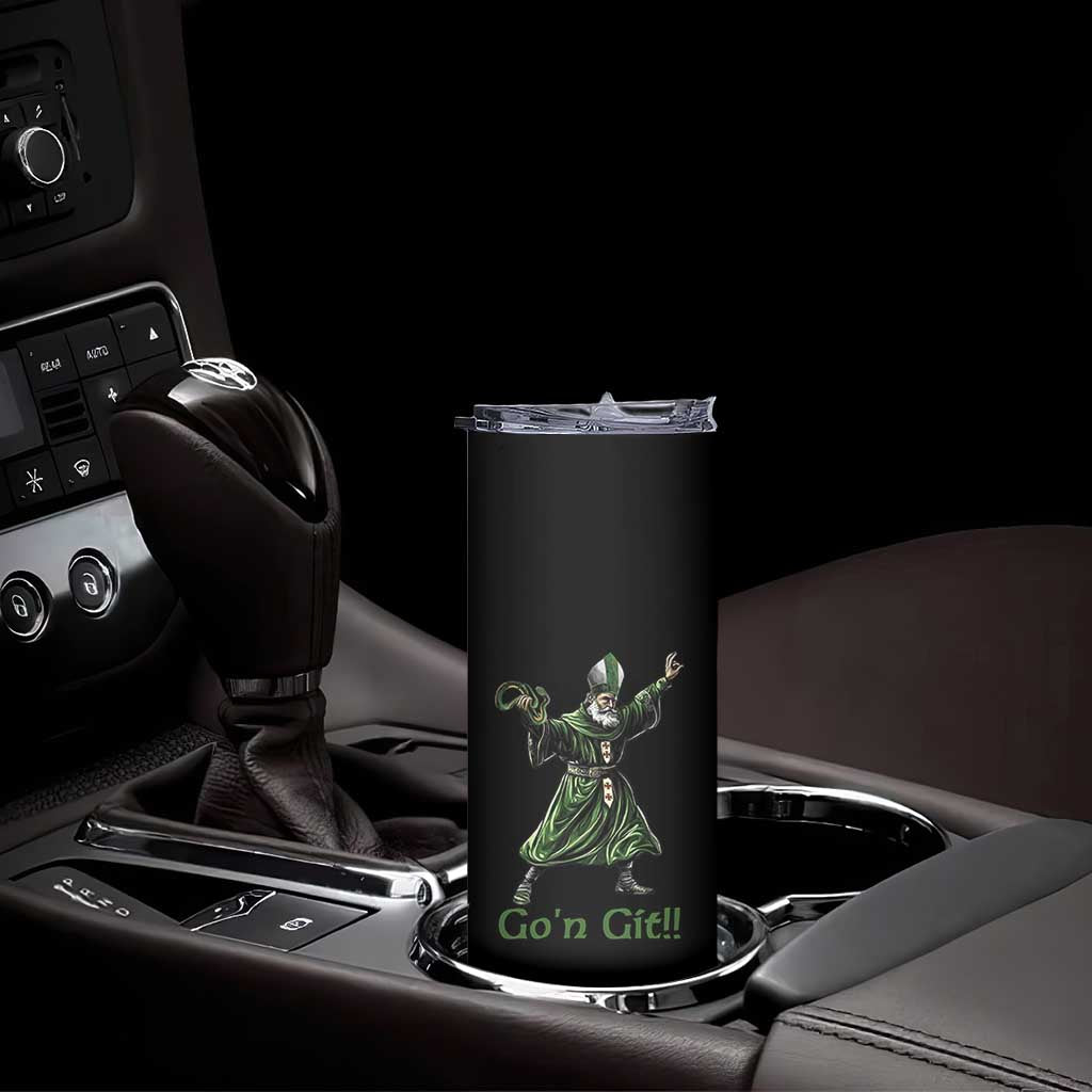 Funny St Patrick's Day Skinny Tumbler Go'n Git Saint Patrick Snake