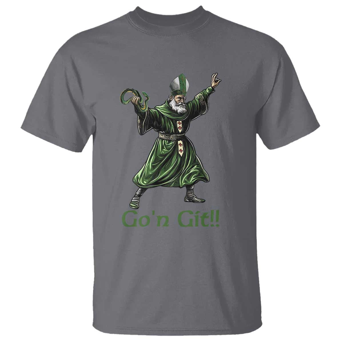 Funny St Patrick's Day T Shirt Go'n Git Saint Patrick Snake